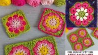 11+ African Granny Square Pattern Free