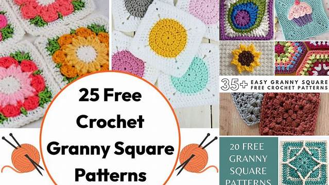 32+ Beautiful Granny Square Patterns Free