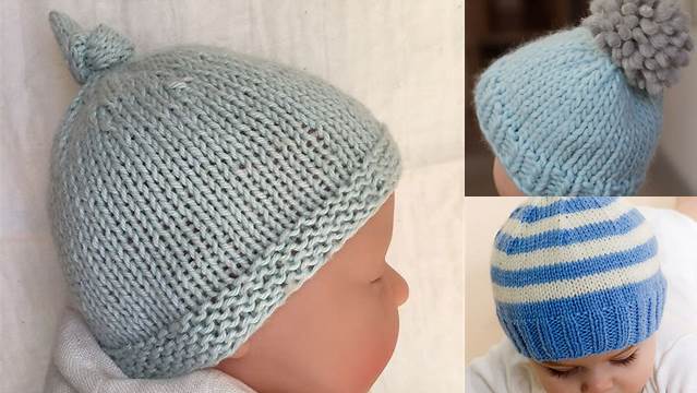 50+ Best Free Knitting Patterns For Baby Hats On Straight Needles Uk