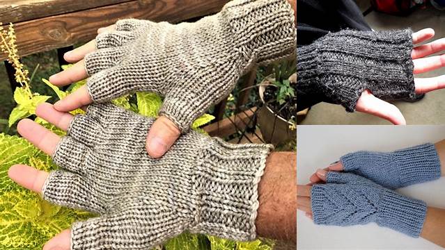 20+ Best Free Knitting Patterns For Men's Gloves On Two Needles