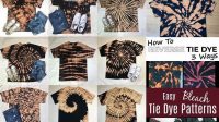 6+ Bleach Reverse Tie Dye Patterns