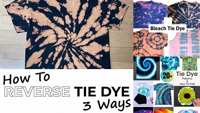 80+ Bleach Tie Dye Patterns Step By Step With Pictures