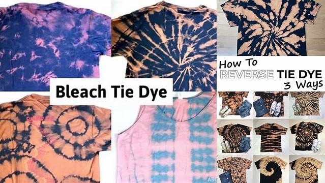 39+ Bleach Tie Dye Patterns Step By Step