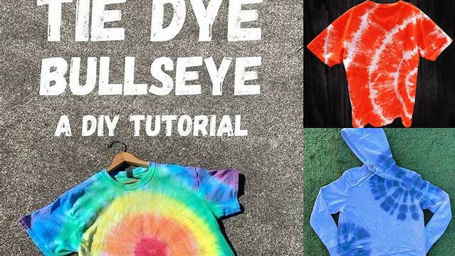 12+ Bullseye Tie Dye Instructions