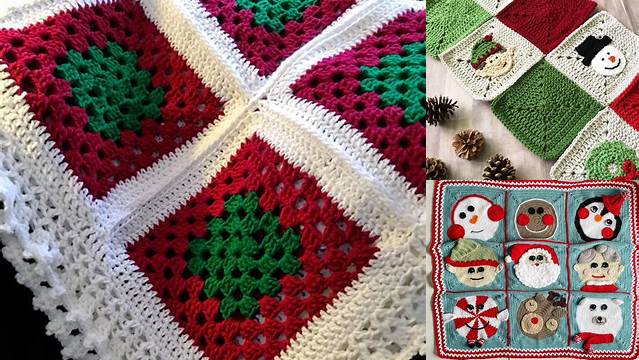 95+ Christmas Granny Square Blanket Patterns Free