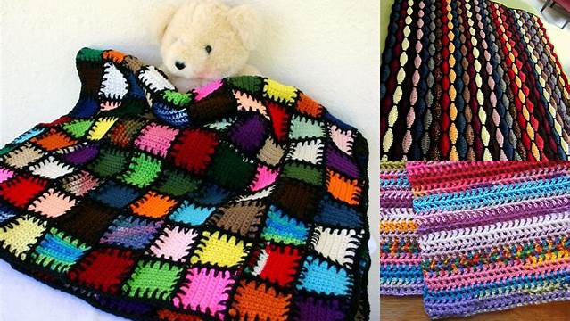 13+ Crochet Afghan Patterns To Use Up Scrap Yarn