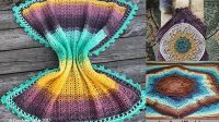 19+ Crochet Afghan Patterns Using Lion Brand Mandala Yarn