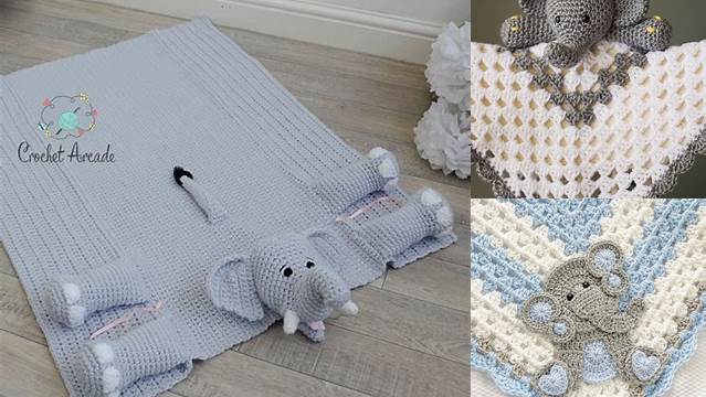 50+ Crochet Baby Blanket Elephant Pattern