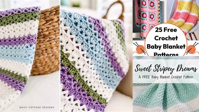 92+ Crochet Baby Blanket Patterns Modern