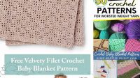 91+ Crochet Baby Blanket Patterns Worsted Weight Yarn