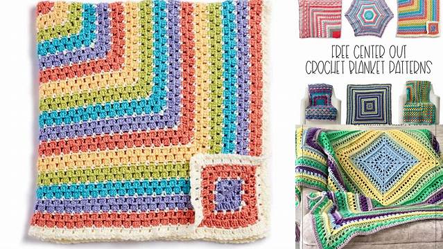 90+ Crochet Blanket Pattern Center Out