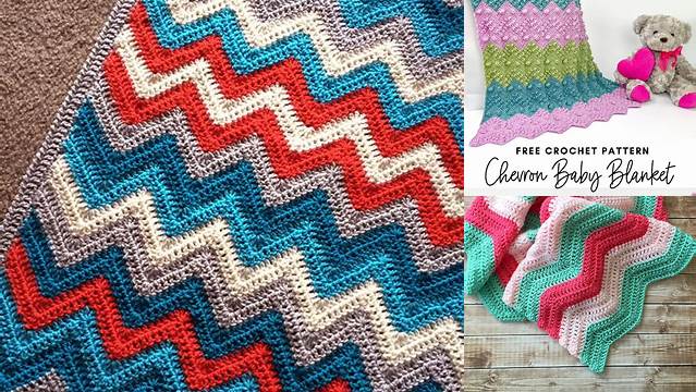 82+ Crochet Blanket Pattern Chevron