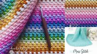 40+ Crochet Blanket Pattern Moss Stitch