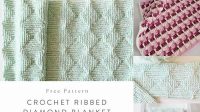 47+ Crochet Blanket Pattern Ribbed