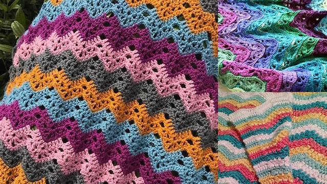 47+ Crochet Blanket Pattern Ripple