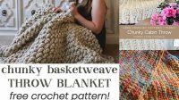 81+ Crochet Blanket Patterns For Chunky Yarn