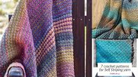 73+ Crochet Blanket Patterns For Self Striping Yarn