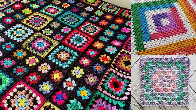 53+ Crochet Blanket Patterns Granny Squares