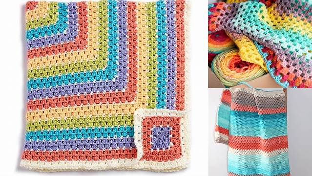 15+ Crochet Blanket Patterns That Start In The Middle