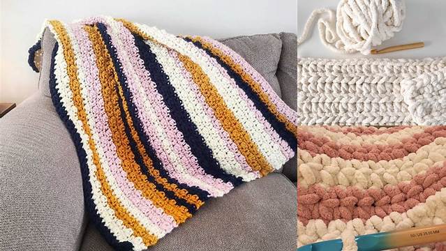 6+ Crochet Blanket Patterns Thick Yarn