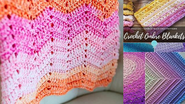 37+ Crochet Blanket Patterns Using Ombre Yarn