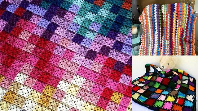 70+ Crochet Blanket Patterns Using Scrap Yarn