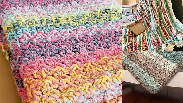 32+ Crochet Blanket Patterns Using Variegated Yarn