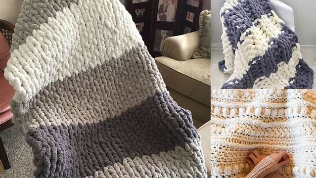 70+ Crochet Blanket Patterns With Chunky Yarn