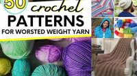 22+ Crochet Blanket Patterns Worsted Weight Yarn