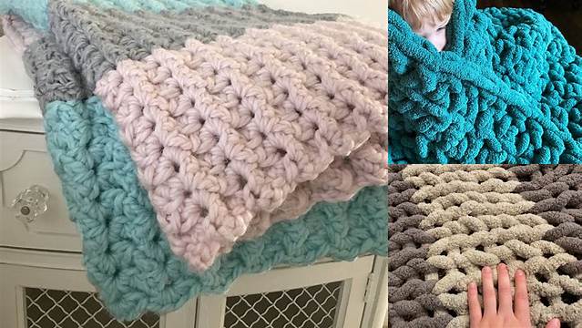 13+ Crochet Bulky Yarn Blanket