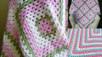 65+ Crochet Granny Square Baby Blanket Patterns Free