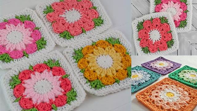 23+ Crochet Granny Square Patterns Flower