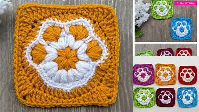 65+ Crochet Granny Square Paw