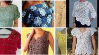 94+ Crochet Knitted Blouse Jacket Designs