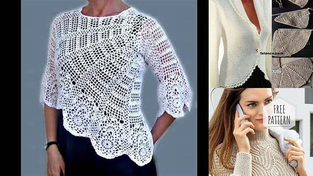 85+ Crochet Knitted. Blouse Jacket Designs For Winter