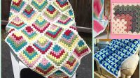 62+ Crochet Mitered Granny Square Blanket Free Patterns