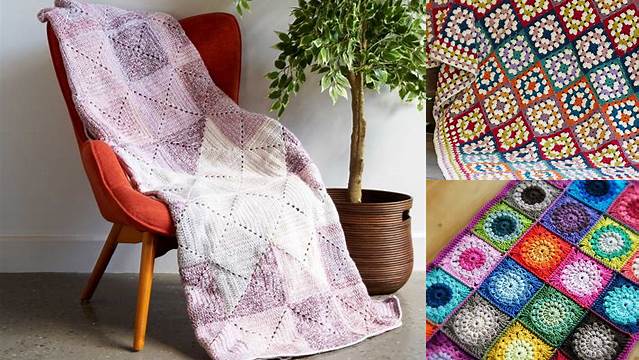 20+ Crochet Square Blanket Patterns Free