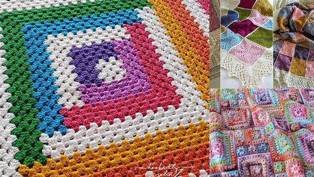 86+ Crochet Square Patterns For Blankets