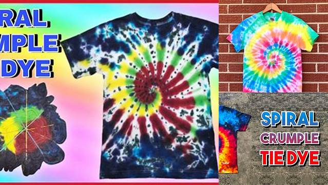 17+ Crumple Spiral Tie Dye