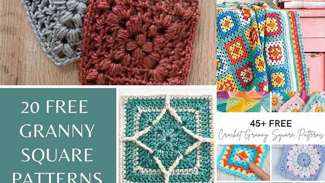 16+ Cute Easy Granny Square Patterns