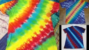 55+ Diagonal Stripe Tie Dye