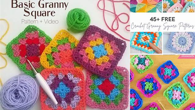 16+ Different Granny Square Patterns For Beginners