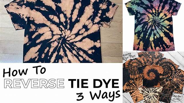 6+ Different Reverse Tie Dye Patterns