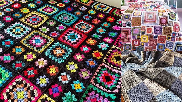 69+ Different Size Granny Square Blanket Patterns Free