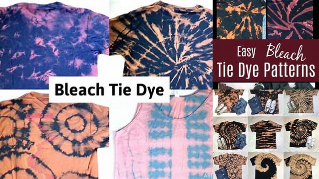 47+ Different Tie Dye Patterns With Bleach