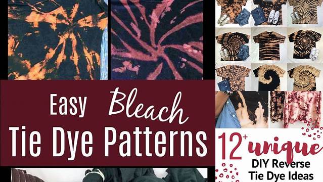 13+ Easy Bleach Tie Dye Patterns