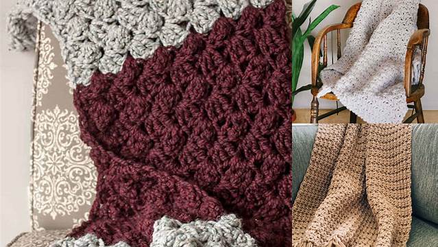 58+ Easy Bulky Crochet Blanket Patterns