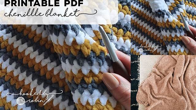 68+ Easy Chenille Crochet Blanket Patterns Free