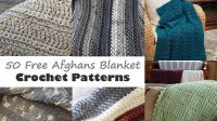 87+ Easy Crochet Afghan Patterns One Color