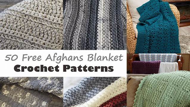 87+ Easy Crochet Afghan Patterns One Color